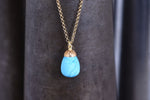 Turquoise and Diamond Pendant