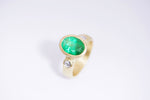 Emerald and Diamond Ring