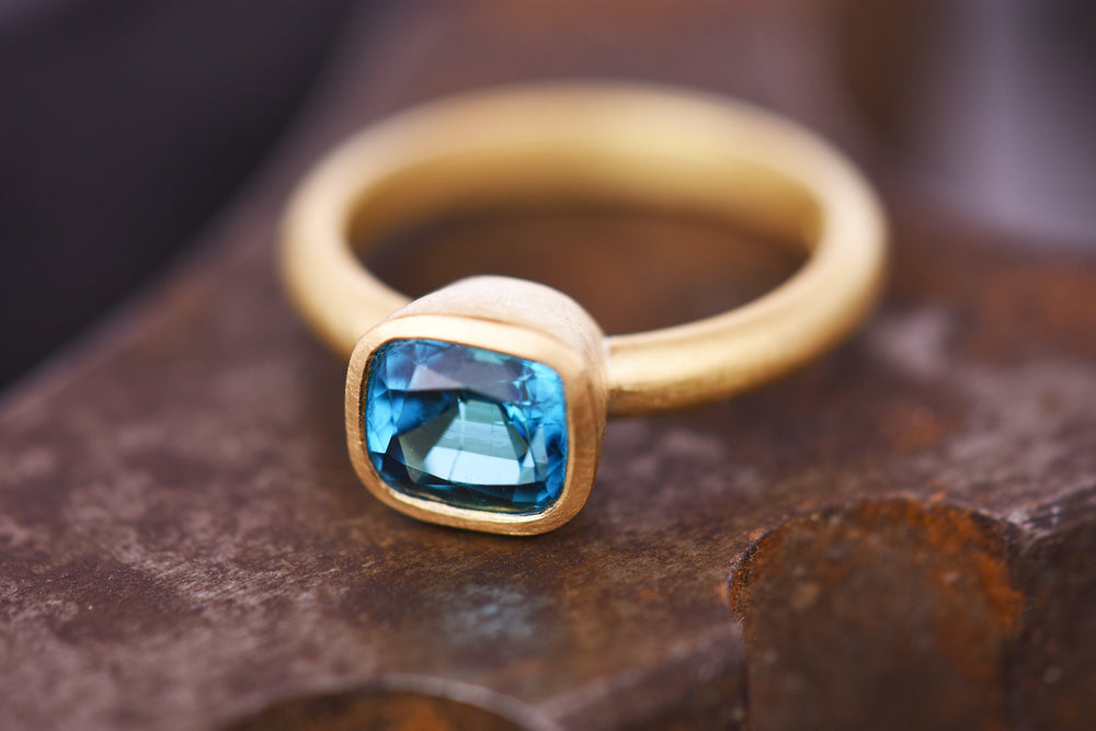 Royal Indigo Tourmaline Ring.