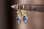 Frenchwire Earrings with Aquamarine