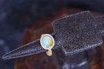 Opal and Diamond 'Halo' Ring