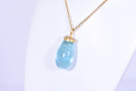 Aquamarine and Diamond Pendant